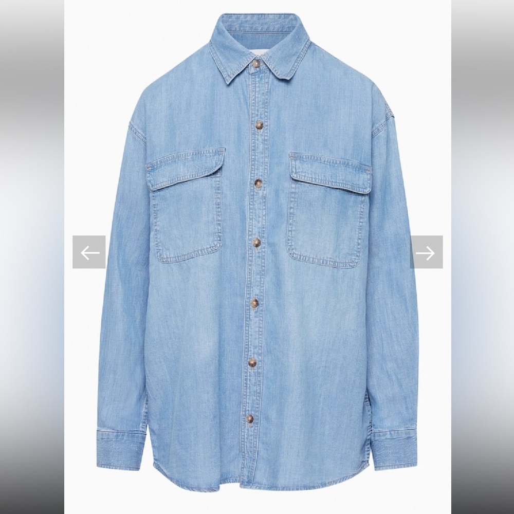 Aritzia - Denim Forum- The Sade Denim Shirt - 7 Yrs Pctr Ths Bleu